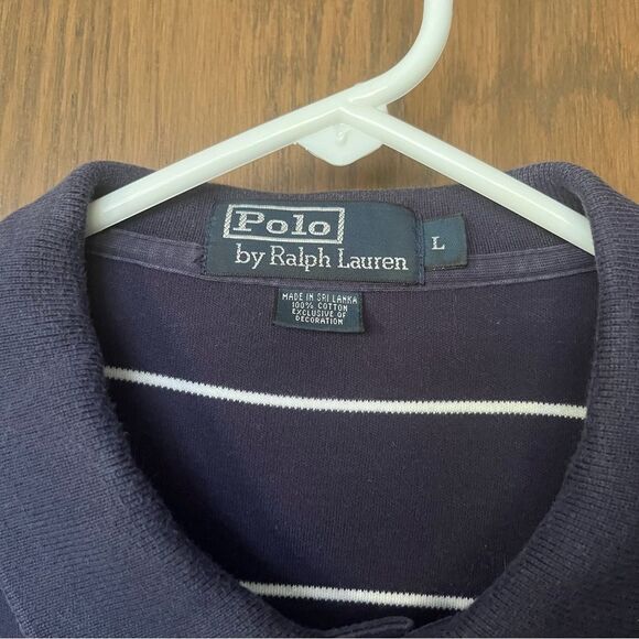 Polo Ralph Lauren Navy Polo Shirt With Logo - Picture 7 of 7